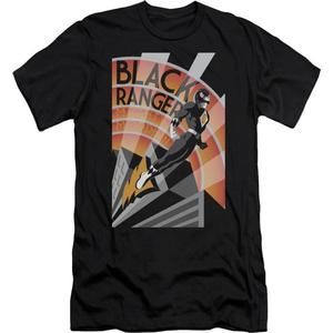 Black Ranger Poster Mighty Morphin Power Rangers T-Shirt Hero Graphic Tee 05